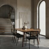 thumbnail of Massivholz Esstisch ``Savio``: Retro Landhausstil, handgefertigt, Sheesham-Holz, Braun mit Maserungen. 180x80x76 cm | Kadima Design