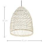 thumbnail of Lumisky Suspension solaire bohème PAULO SOLAR H45cm Rotin Beige