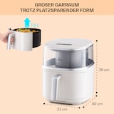 thumbnail of Air Bloom Heißluftfritteuse Dampffunktion 1500W 7,5 Liter 16 Programme Sand