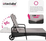 thumbnail of tectake Tumbona de ratán y aluminio Cassis  Negro