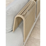 thumbnail of Conjunto de muebles de jardín esquinero 6 plazas de cuerda y aluminio gris - IRUN