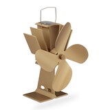 thumbnail of Relaxdays Ofenventilator ohne Strom, geräuscharm, für Kamin & Ofen, hitzebetrieben, 4 Blätter, Kaminventilator, bronze