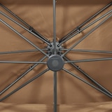 thumbnail of vidaXL Zweefparasol met dubbel dak 400x300 cm taupe