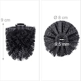 thumbnail of Relaxdays WC Bürstenkopf im 5er Set, lose Toilettenbürsten 9,5 mm Gewinde, Ersatzbürstenkopf Durchmesser 8 cm, schwarz