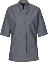thumbnail of 231 - Damenkochjacke Modern, Kurzarm, Denim, Fb. navy : navy 100% Baumwolle 269 g/m² XS