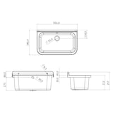 thumbnail of Mobile lavatoio per esterno 55x34cm 2 ante Pancrazio 5001PKC Negrari-5001PKC