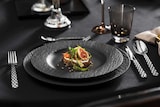 thumbnail of Villeroy & Boch Manufacture Rock Speiseteller schwarz 27 cm 6er Set