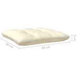 thumbnail of vidaXL 3-tlg. Garten-Lounge-Set mit Kissen in Creme Massivholz Kiefer