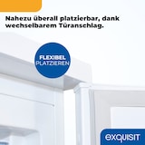 thumbnail of Exquisit Gefrierschrank, 85 Liter, Standgerät, 4-Sterne-Gefrieren, kompakt, platzsparend, GS81-H-010C weiss