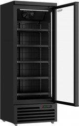 thumbnail of Tiefkühlschrank RHINO auf Rollen | 1x Glastür + LED | 600 Liter, HxBxT 199,7x75x71cm | -18/-22°C | Schwarz + CHEFGASTRO Geschirrtuch