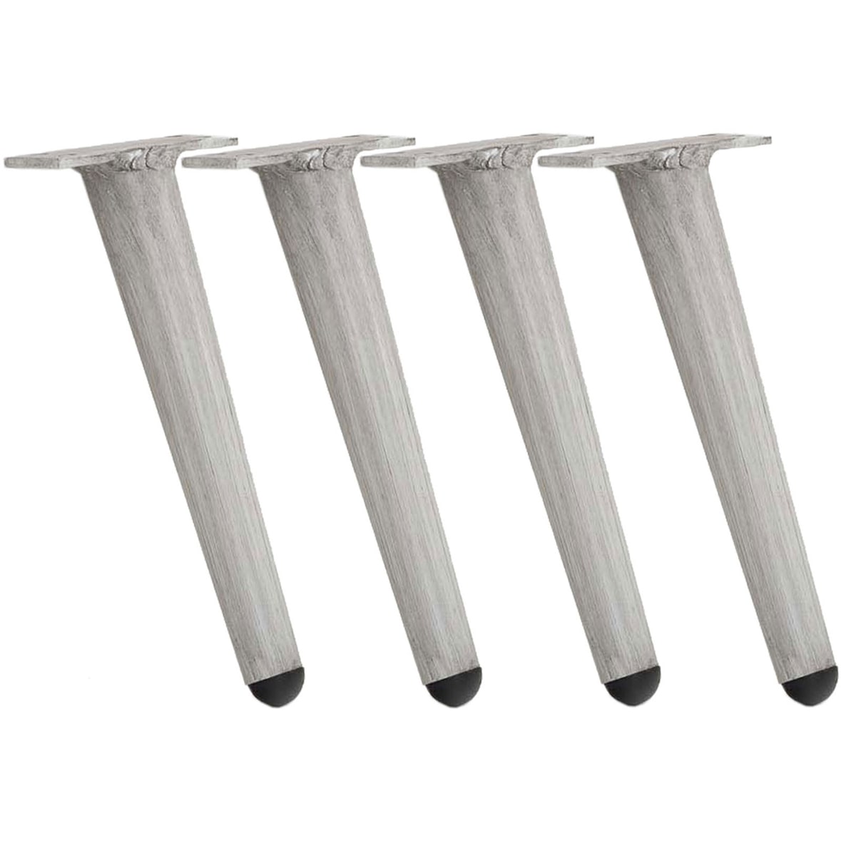 Juego de 4 patas para muebles Gris claro