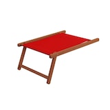 thumbnail of Sonnenliege rot Liegestuhl Fußteil Tisch Gartenliege Deckchair Strandstuhl Gartenmöbel 10-308FT