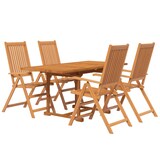 thumbnail of Helloshop26 - Conjunto de comedor de jardín de 5 piezas muebles de exterior madera maciza de acacia 02_0013746