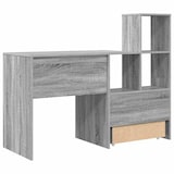 thumbnail of vidaXL Schreibtisch Graues Sonoma 131,5 x 50 x 106,5 cm Holzwerkstoff