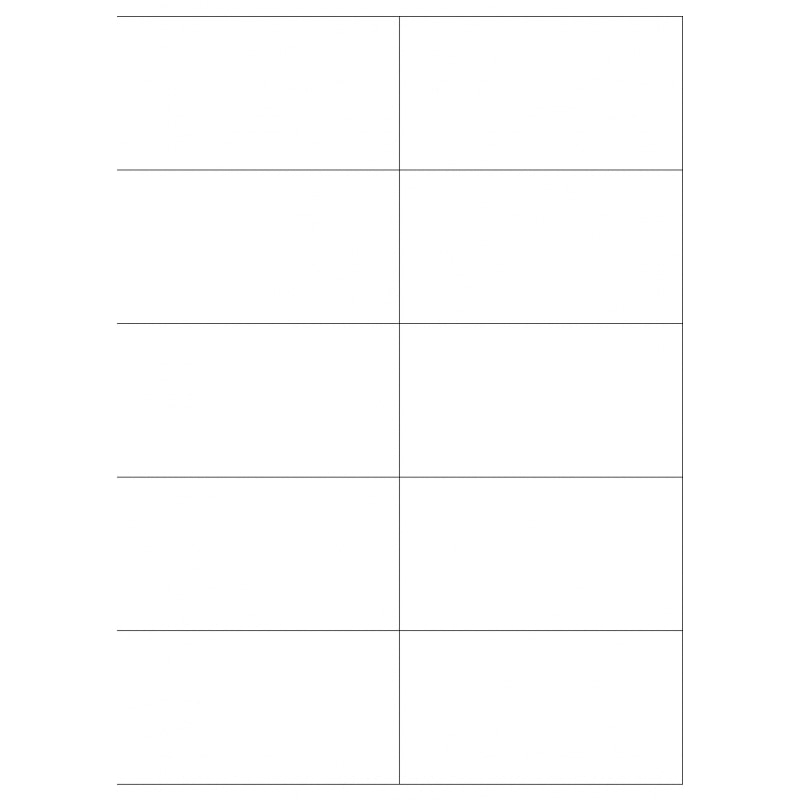 Wasserlösliche Etiketten 105,0 x 57,0 mm(Anzahl Bögen /VPE: 600)