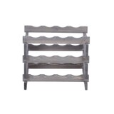 thumbnail of Weinregal VINOTECA FLEX PRO | HxBxT 37x46x28cm | 12 Flaschen auf 3 Ebenen | Massives Kiefernholz | Grau