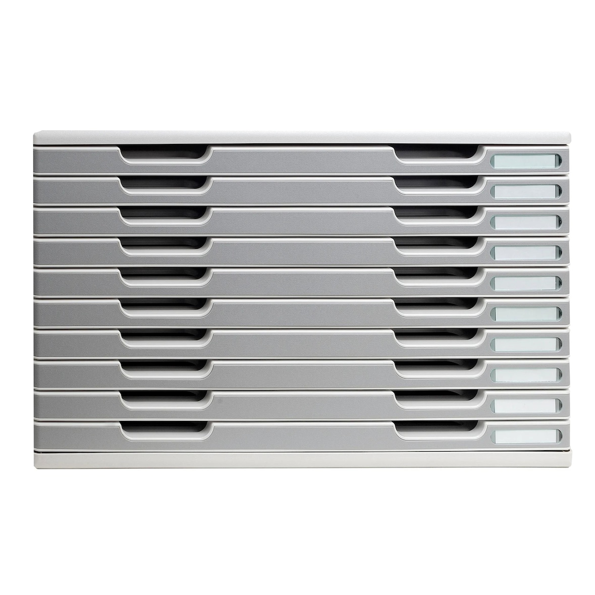 Exacompta 324041D MODULO A3 modulaire ladenbox met 10 gesloten laden voor A3+ documenten, Office, grijs-graniet