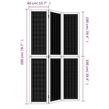thumbnail of Décoshop26 - Paravent séparateur de pièce cloison 3 panneaux en bois de paulownia marron DEC030780