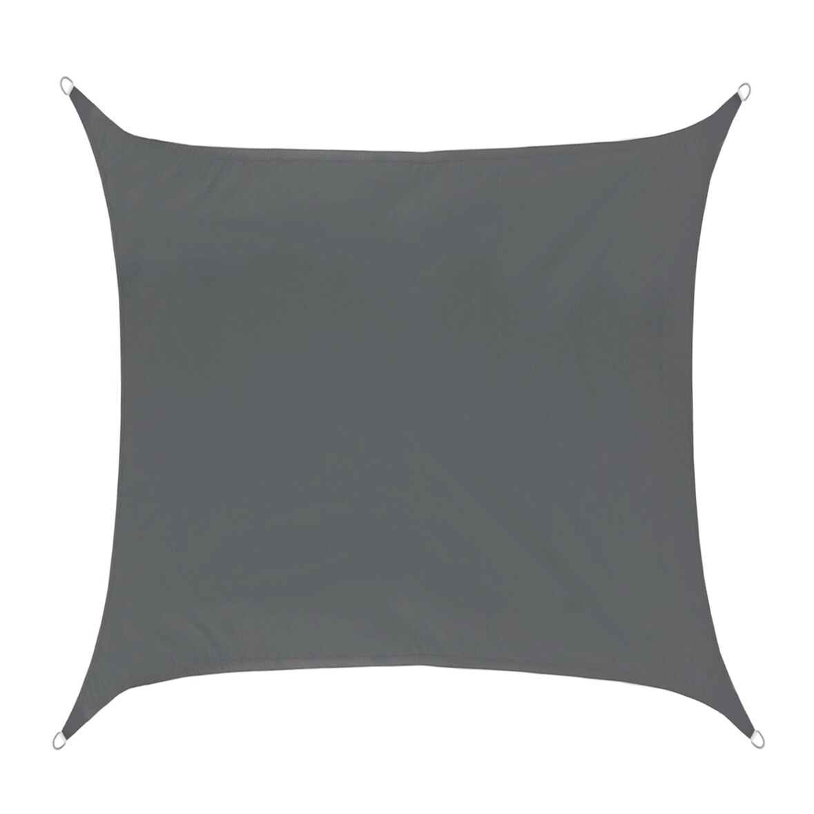 SVITA Zonnescherm vierkant waterdicht 160g/m² UV bescherming zon bescherming tuin balkon bevestiging donkergrijs 3x3m