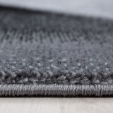 thumbnail of Carpetsale24 Teppich Wohnzimmer Moderne Abstrakt Wellen Design Schwarz - Grau 80 x 300 cm - Kurzflor, Schlafzimmer, Esszimmer, Küche