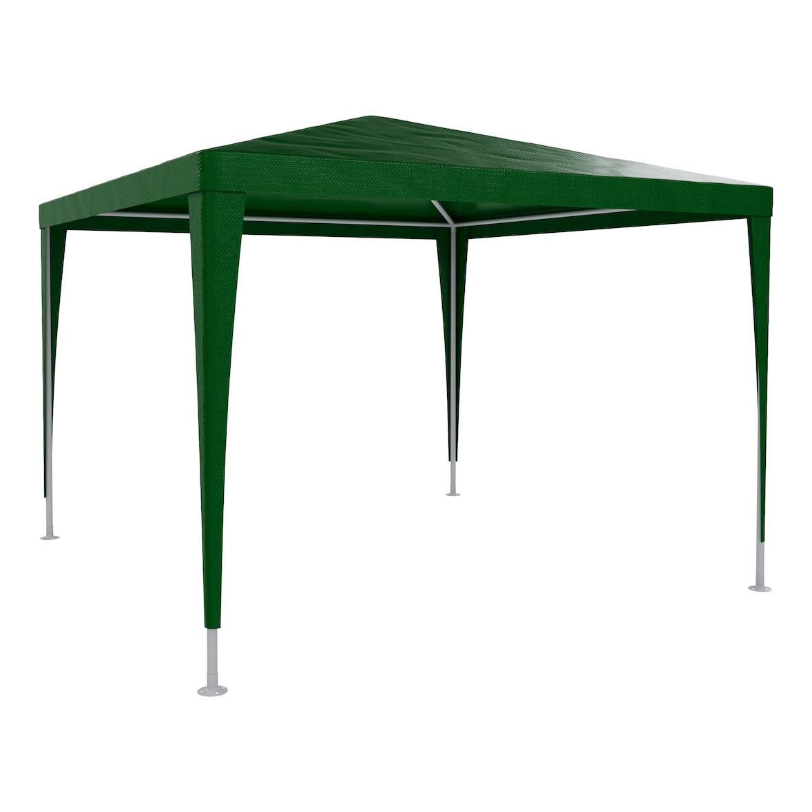 Gazebo 3x3 M Struttura Acciaio Copertura PE 110 gr/m² Impermeabile Idrorepellente Resistente Raggi UV Tenda Picnic Campeggio Esterno Giardino Verde