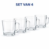 thumbnail of Theeglazen Set 4 Stuks 246 ml – Koffieglazen met Oor – Cappuccino / Latte Glazen – Transparant Glas - Theeglas