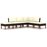 thumbnail of HELLOSHOP26 - Conjunto de muebles de jardín muebles de exterior 6 piezas con cojines resina tejida negro 02_0016923