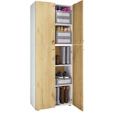 thumbnail of VCM Kleiderschrank Lona Weiß / Honig-Eiche B. 70 x  H. 184 x T. 40 cm
