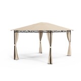 thumbnail of Mondo 3x4 Pavillon mit Metallrahmen und 4 Seitenwänden Beige