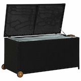 thumbnail of vidaXL Garten-Auflagenbox Schwarz 120x65x61 cm Poly Rattan