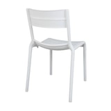 thumbnail of Juego de 4 sillas de plástico blancas para terraza