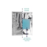 thumbnail of Saco térmico isotérmico metálico mate, formato pequeno - 20 x 22 cm (abertura x altura) - parede com gel de arrefecimento integrado - 100 unidades