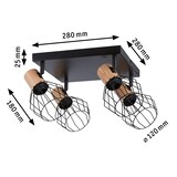 thumbnail of Paulmann Deckenstrahler Lanka   E14   230V max. 4x20W dimmbar Schwarz 66769