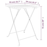 thumbnail of vidaXL Bistrotisch Klappbar 55x54x71 cm Massivholz Teak und Stahl