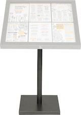 thumbnail of Securit® Stahlfuß und -pfosten für LED Informations-Display "Coated Steel", 95 cm hoch, inkl. Kabel, zweiteilig, (exkl. Display) 95x40x40cm | 13,4kg