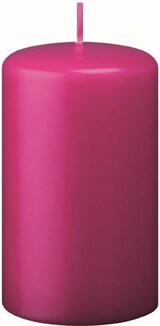 thumbnail of Flachkopf-Stumpenkerzen Fuchsia Pink 120 x Ø 70 mm, 12 Stück