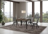 thumbnail of Ausziehbarer Tisch 70x110/194 cm Paxon Walnuss Anthrazit Gestell