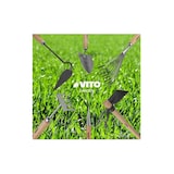 thumbnail of Transplantoir de jardin Manche bois Inox et Fer forgé à la main VITO