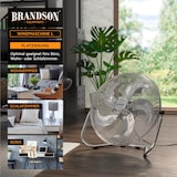 thumbnail of Brandson Bodenventilator Retro Stil, Windmaschine 50 cm, Ventilator, Standventilator, hoher Luftdurchsatz, Bodenventilator, stufenlos neigbar, Silber