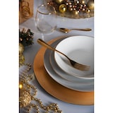 thumbnail of Excelsa servizio piatti 18 pezzi Gold porcellana bianco e oro