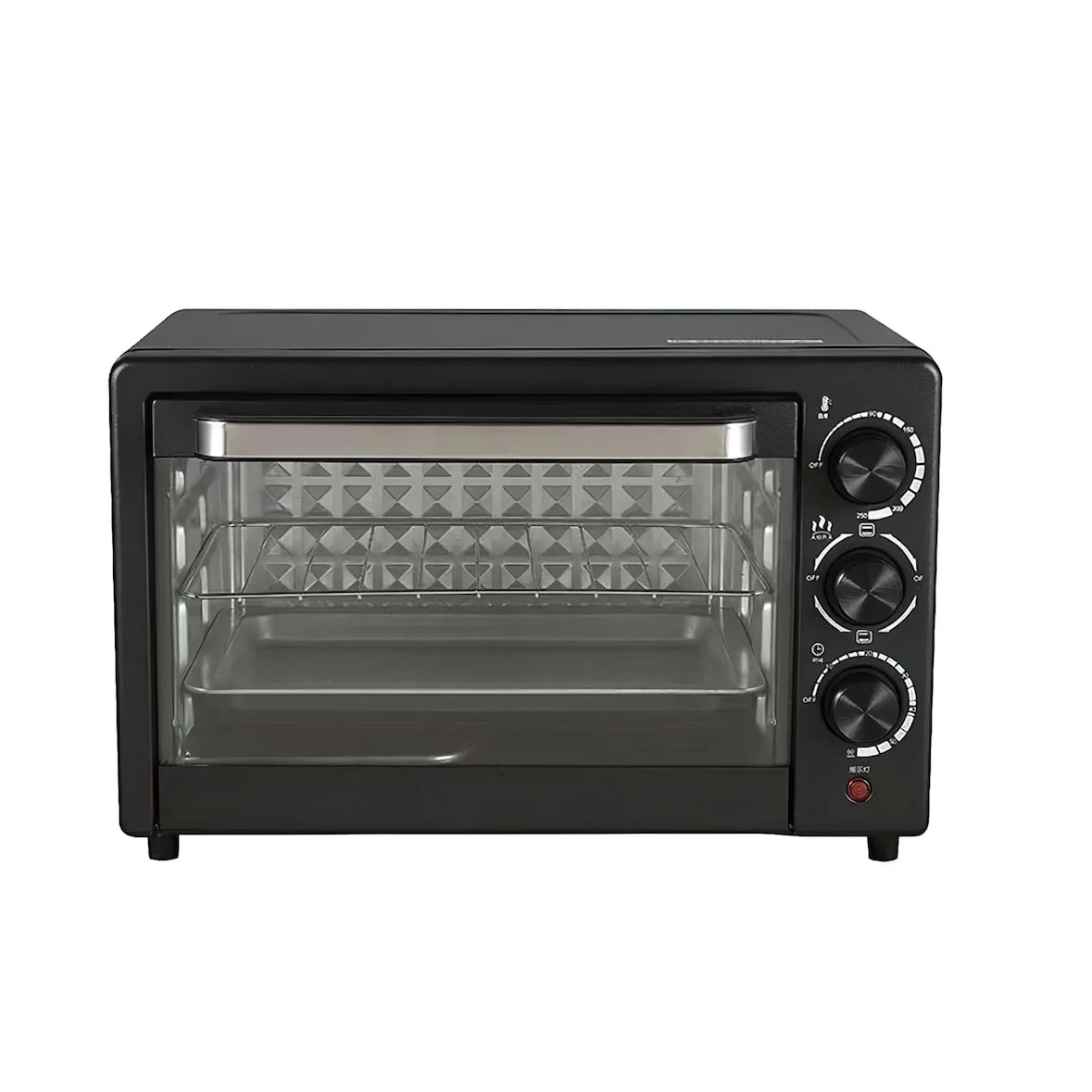 Mini Forno Elétrico Preto 22L com tecnologia de ar quente - 43x32x27.5 cm - 800W