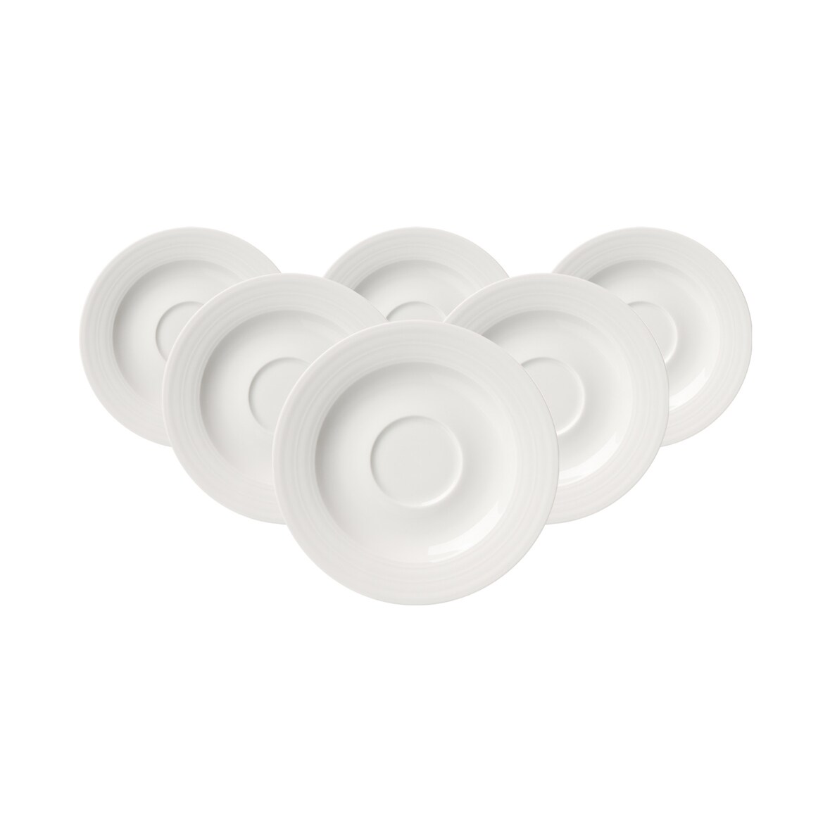 Ritzenhoff & Breker Levi Espressountertasse ø 12,5 cm weiß 6er Set