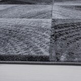 thumbnail of Teppich Wohnzimmer Karo Pflegeleicht Waschbar Strapazierfähig Schlafzimmer OEKO-TEX Schwarz 200x290 cm Gekettelt – INN von Kadima Design