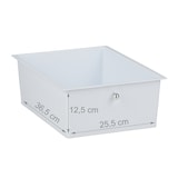 thumbnail of Relaxdays Badrollwagen, 4 Schubladen, Metall & Kunststoff, Rollcontainer Bad, Kosmetik, HBT: 74 x 33 x 39 cm, weiß