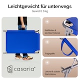 thumbnail of CASARIA® Sonnenliege mit Dach Klappbar Gartenliege Wetterfest Liegestuhl Blau