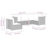 thumbnail of vidaXL 5-tlg. Garten-Sofagarnitur mit Kissen Schwarz Poly Rattan