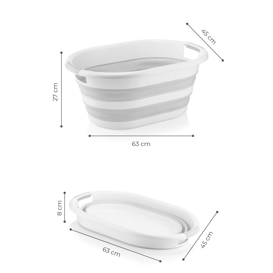 Mijolnir, Alesta- FRM1112, Grau, Wäschekörbe, 100% Plastik