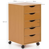 thumbnail of Rollcontainer 5 Schubladen Kinder Standcontainer Bürocontainer Schreibtisch