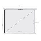 thumbnail of Pantalla del Proyector Eléctrica Portátil Universal 84" 4:3 con Control Remoto