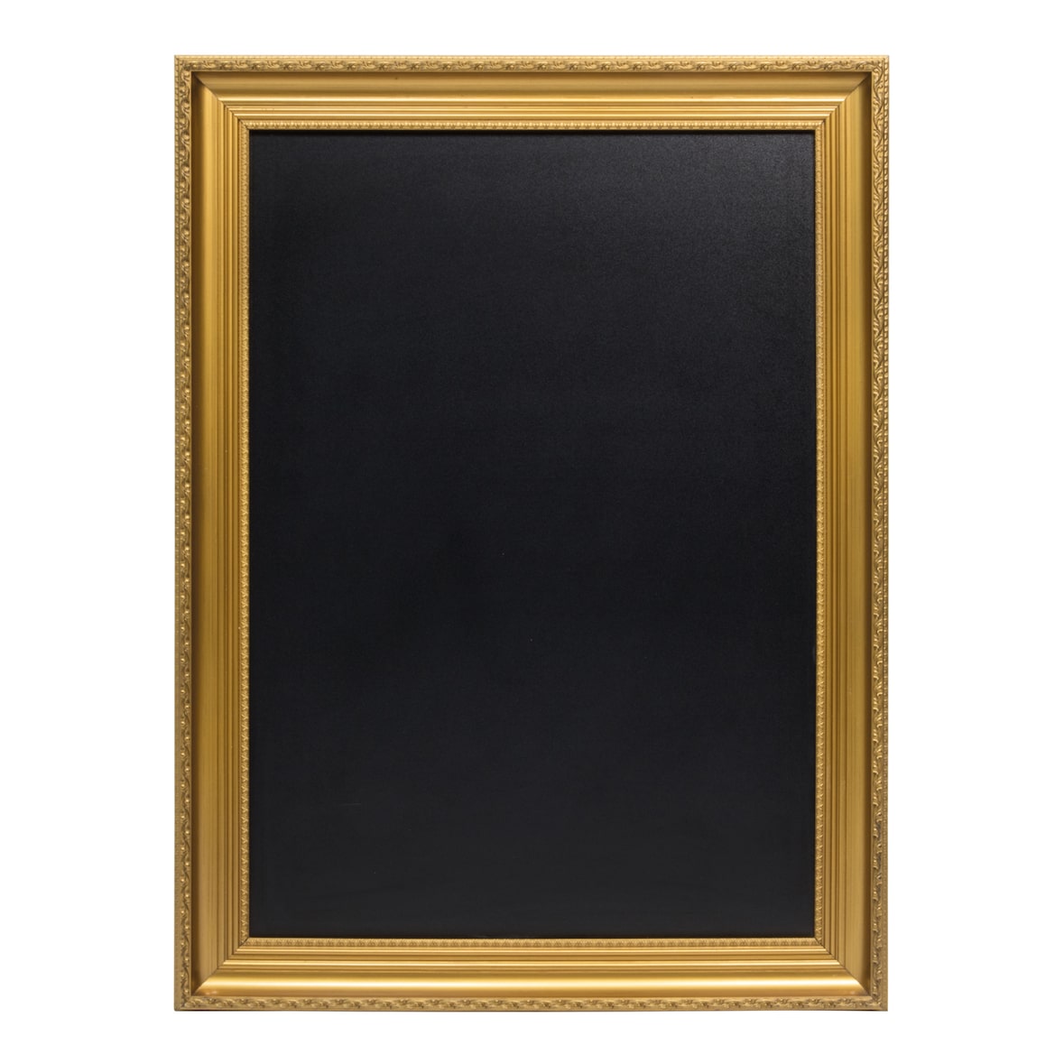 Securit® Tableau Noir – Cadre Doré Élégant – Structure en Bois – 65x85 cm